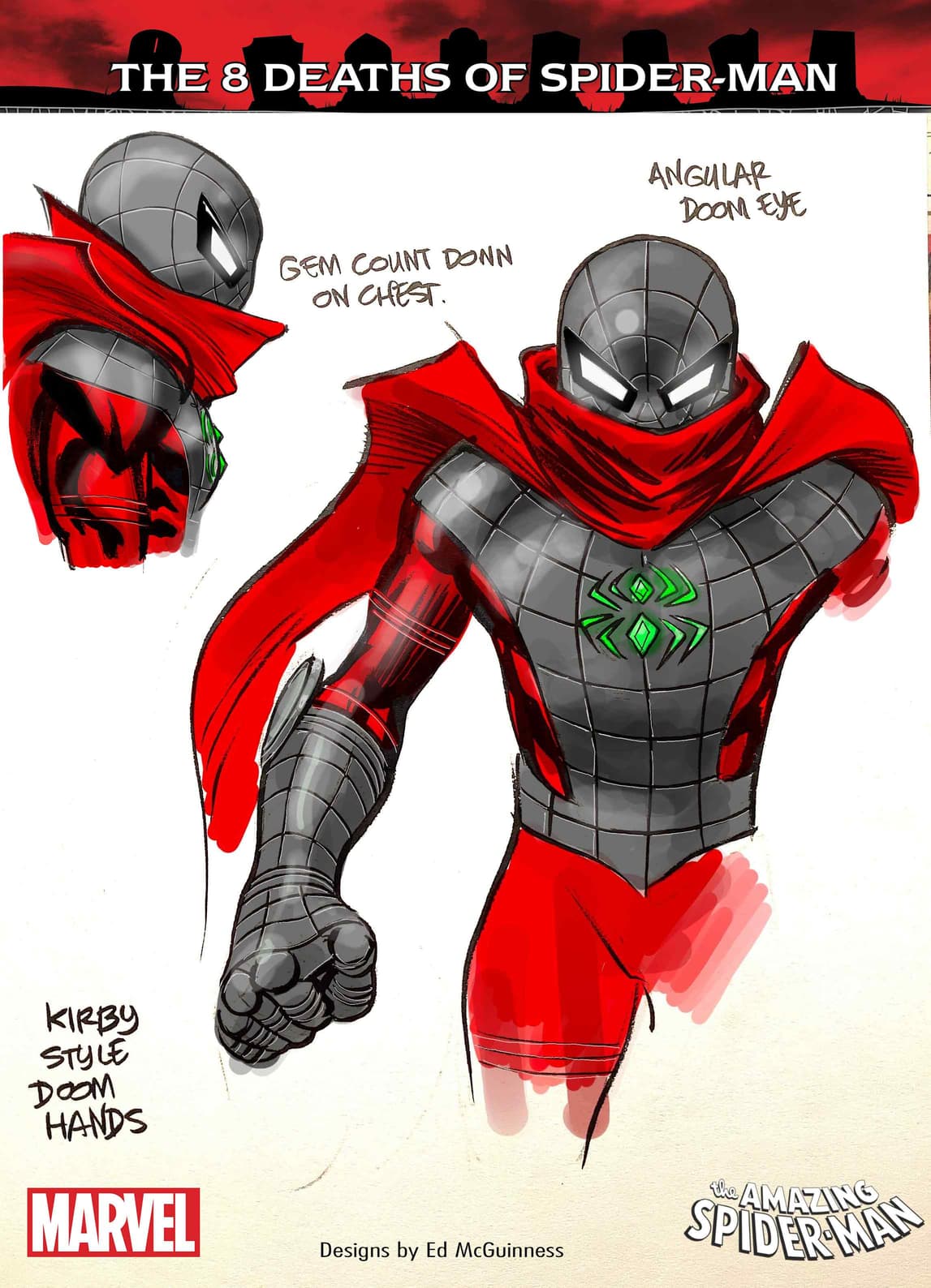 Doom-inspired Spider-Suit design by Ed McGuinness