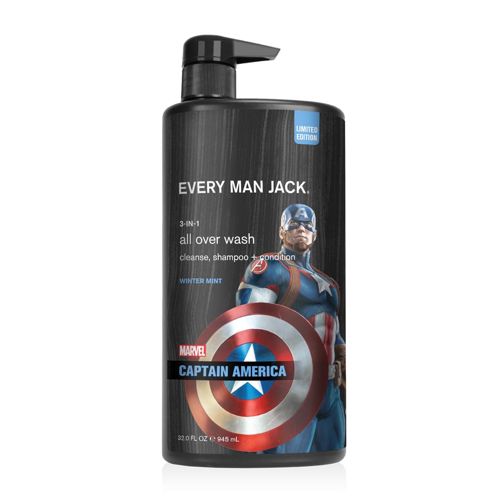 Marvel Every Man Jack Captain America 3-in-1 All Over Wash