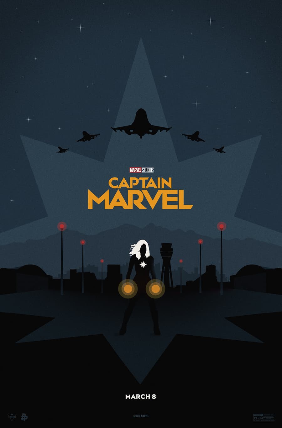 Captain Marvel Poster Art by Eileen Steinbach