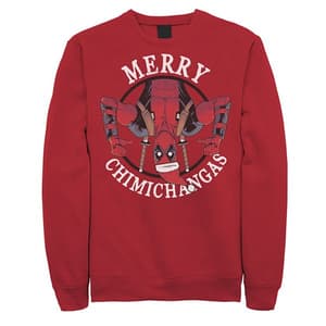 Deadpool Merry Chimichangas Fleece Pullover