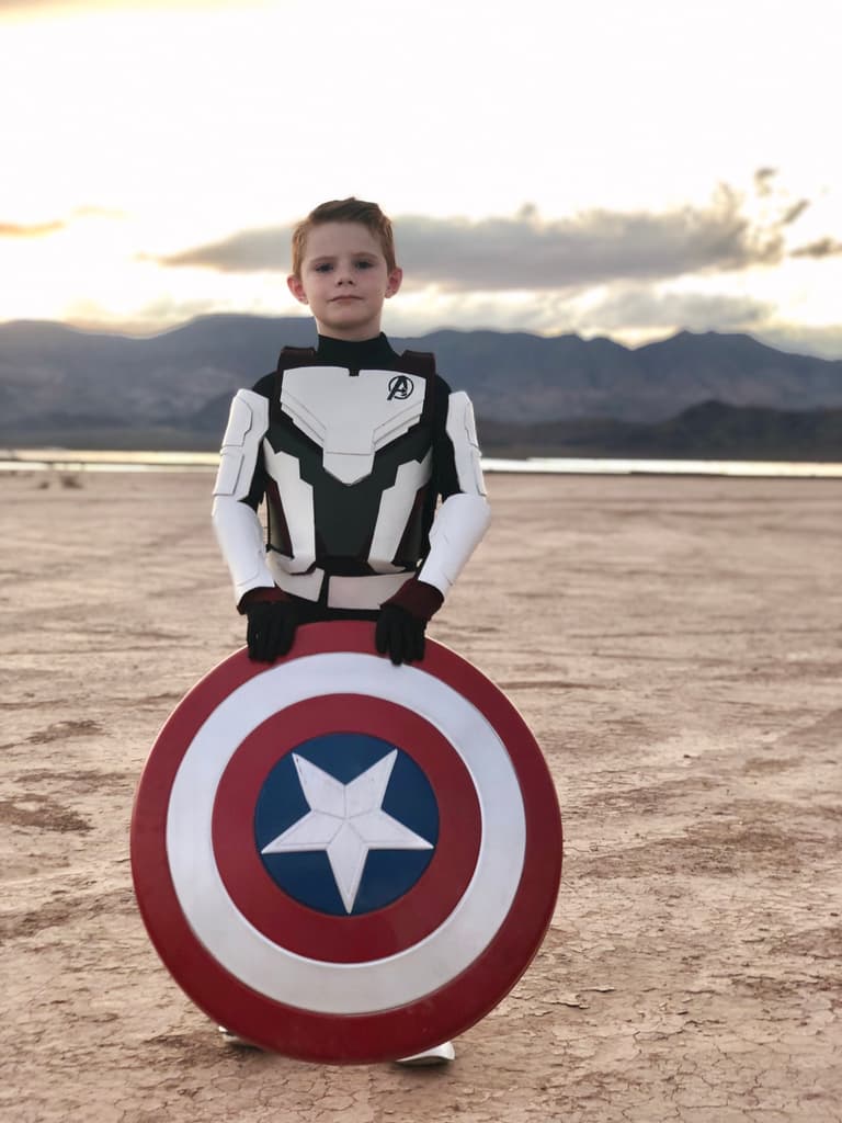 Carson as Captain America