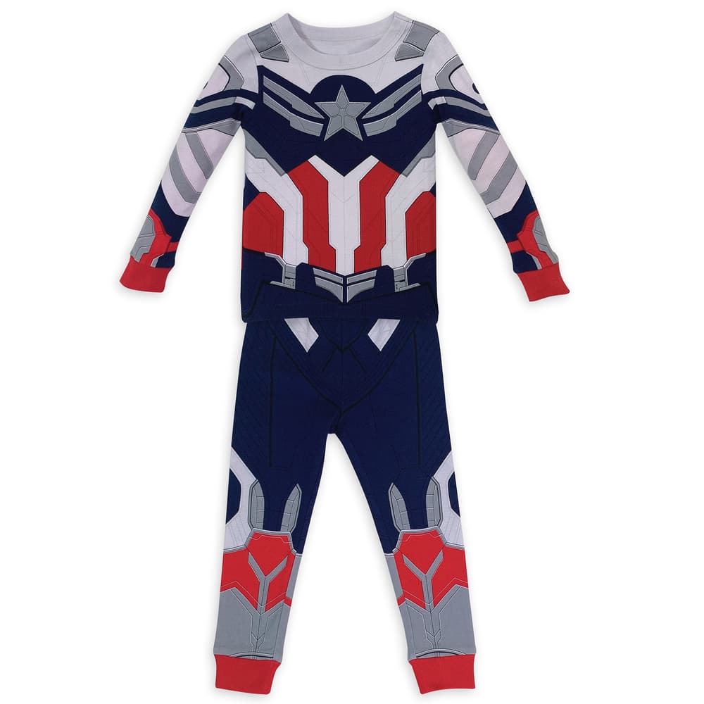 <a href=https://www.shopdisney.com/captain-america-costume-pj-pals-for-kids-the-falcon-and-the-winter-soldier-4903057391008M.html>Captain America PJ Pals</a> / Shop Disney