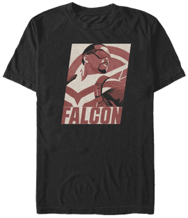 <a href=https://www.hottopic.com/product/marvel-the-falcon-and-the-winter-soldier-falcon-poster-girls-t-shirt/15221939.html>Falcon Poster T-Shirt</a> / Hot Topic