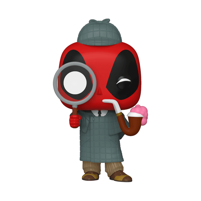 <a href="https://www.gamestop.com/toys-collectibles/funko/pop/products/pop-marvel-deadpool-30th-anniversary-sherlock-deadpool-only-at-gamestop/11105918.html"> Sherlock Deadpool Funnko Pop </a> / GameStop
