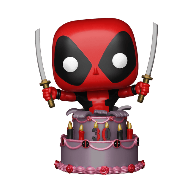 Deadpool 30th Birthday Cake Funko Pop! (Metallic) / 7-11