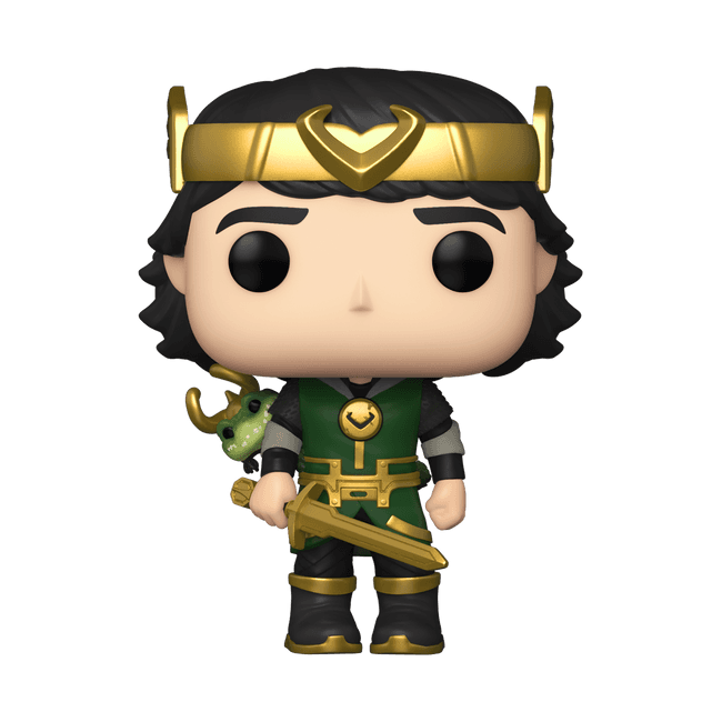 Kid Loki with Alligator Loki Funko Pop / shop it <a href=https://www.hottopic.com/product/funko-marvel-loki-pop-kid-loki-vinyl-bobble-head/15236797.html>here</a>