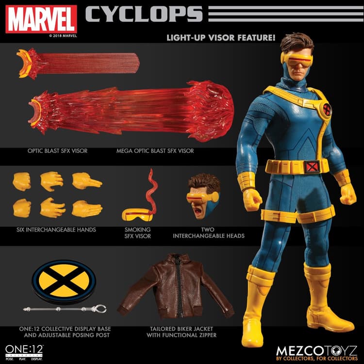 Mezco's One:12 Collective Cyclops Figure Blasts Out