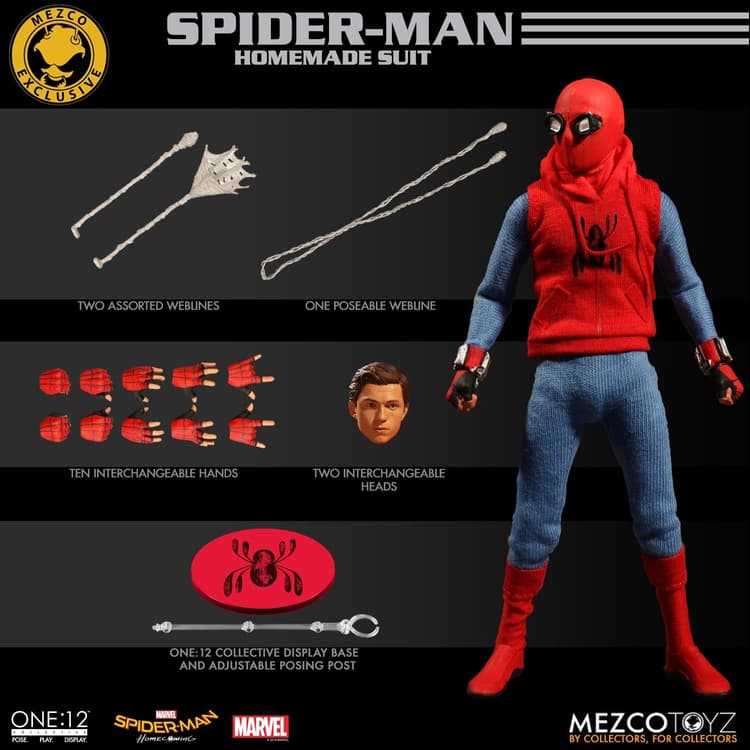 MEZCO ONE:12　メズコ　スパイダーマン ホームカミング Mezco's One:12 Collective 'Spider-Man: Homecoming' - Homemade Suit