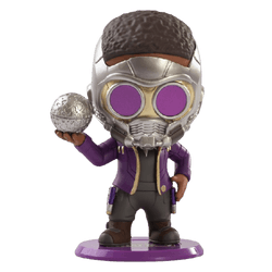 T'Challa Star-Lord Cosbaby Bobble-Head by Hot Toys / shop it <a href=https://www.shopdisney.com/tchalla-star-lord-cosbaby-bobble-head-by-hot-toys-marvel-what-if...-pre-order-489522860796.html>here</a>