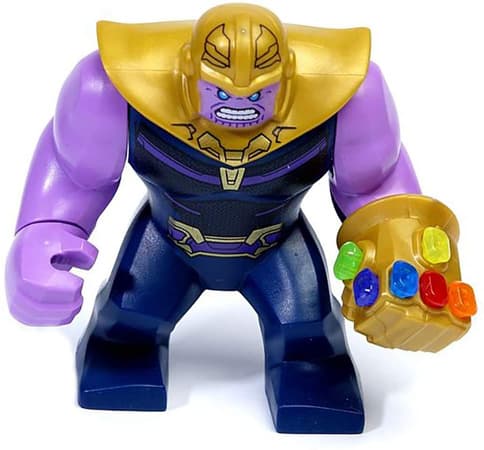 LEGO Thanos Minifigure with Gauntlet and 6 Infinity Stones / Amazon