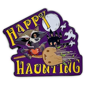 Rocket and Groot Halloween pin / shop it <a href=”https://www.shopdisney.com/rocket-and-groot-halloween-pin-guardians-of-the-galaxy-465054803722.html”>here</a>