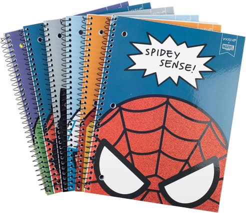 Shop it <a href=https://www.amazon.com/Yoobi-Marvel-Spiral-Notebooks-Set/dp/B08WTTY35J?ref_=ast_sto_dp&th=1>here</a>