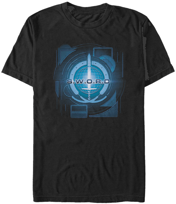<a href="https://www.amazon.com/Marvel-WandaVision-R-D-Digital-T-Shirt/dp/B08SSVNZ66">S.W.O.R.D. Digital Logo T-Shirt</a>/ Amazon