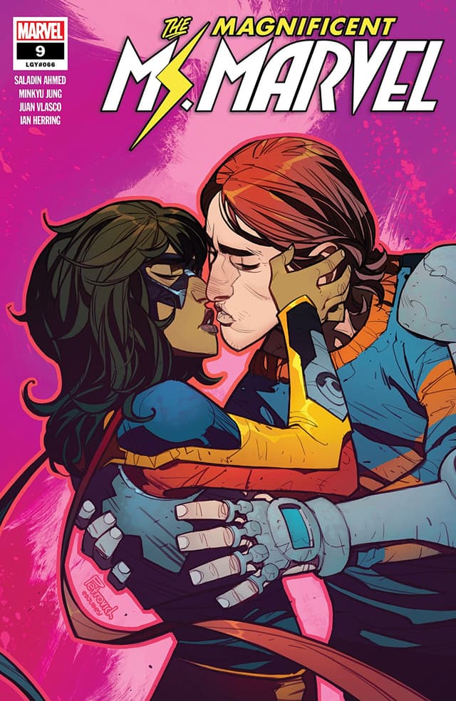 Does Ms. Marvel kiss anyone?