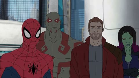 Image for It’s Spider-Man, Symbiotes and Thanos in ‘Marvel’s Guardians of the Galaxy: Mission Breakout!’