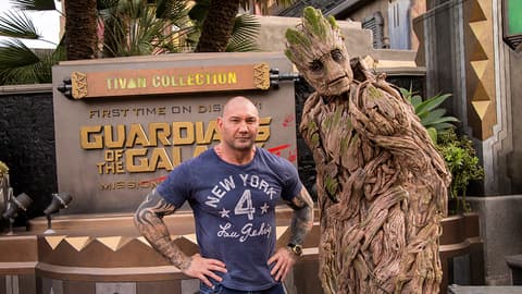 Image for Dave Bautista Visits Disney California Adventure Park’s Guardians of the Galaxy – Mission: BREAKOUT!
