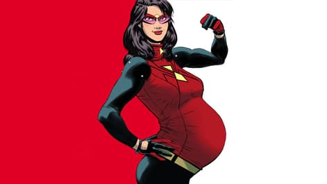 Spider-Woman Brings Baby On Board