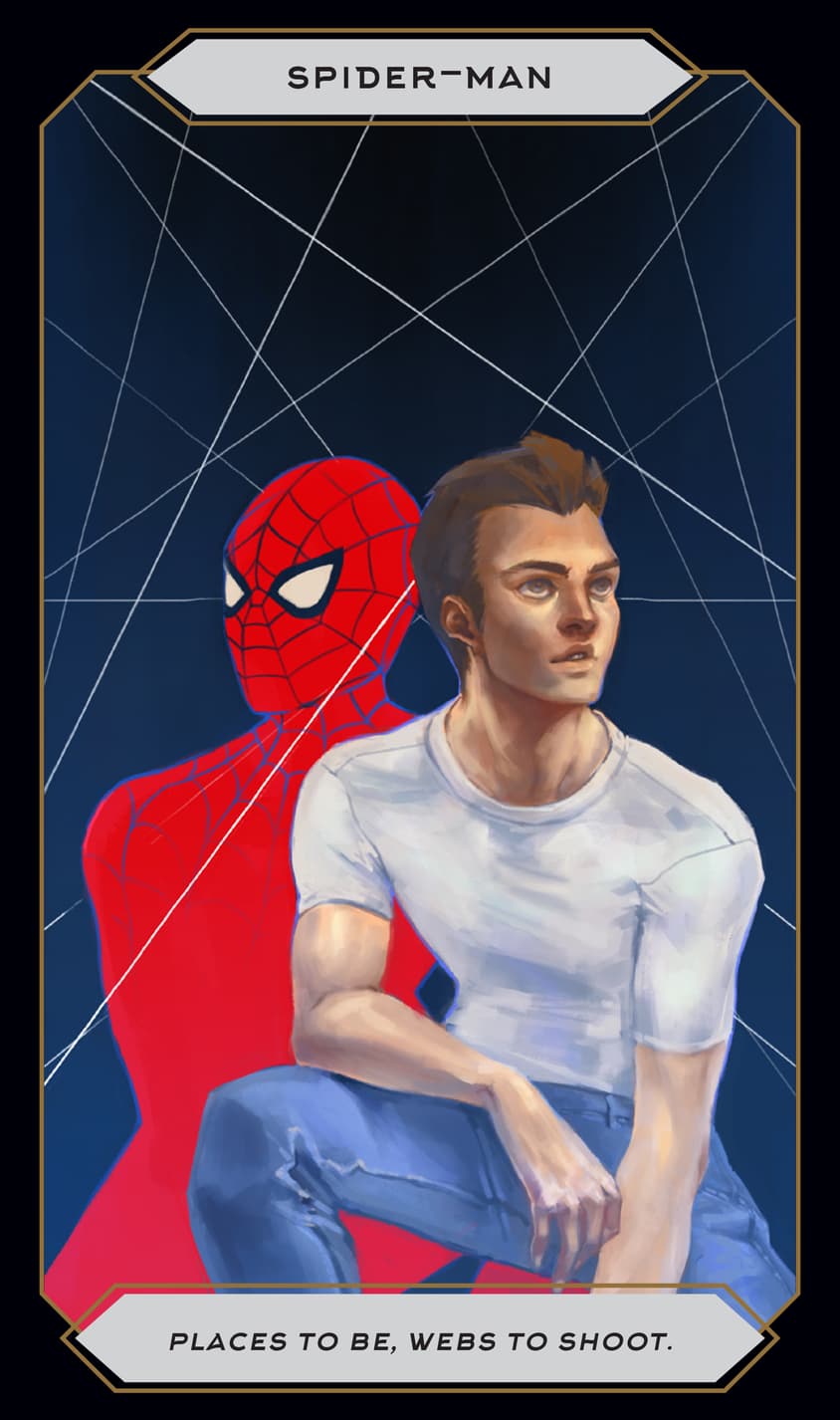 Magic of Marvel Oracle Deck Spider-Man Card