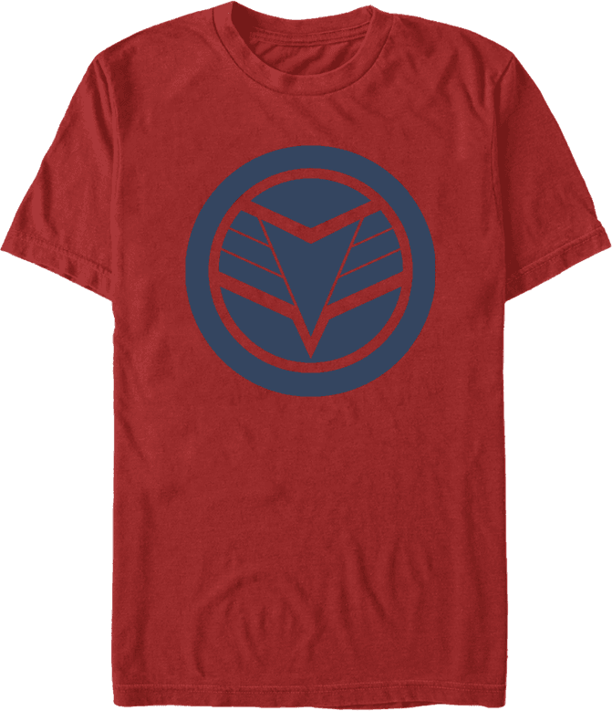 <a href=https://www.hottopic.com/product/marvel-the-falcon-and-the-winter-soldier-blue-shield-t-shirt/15222211.htm>Blue Shield T-Shirt</a> / Hot Topic