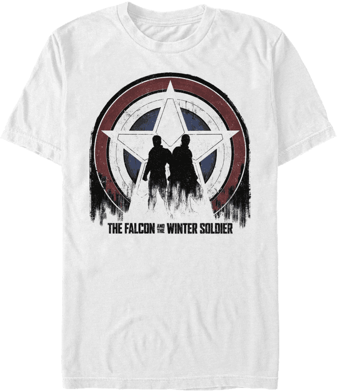 <a href=https://www.hottopic.com/product/marvel-the-falcon-and-the-winter-soldier-silhouette-shield-girls-t-shirt/15222079.html>Shield Silhouette T-Shirt</a> / Hot Topic