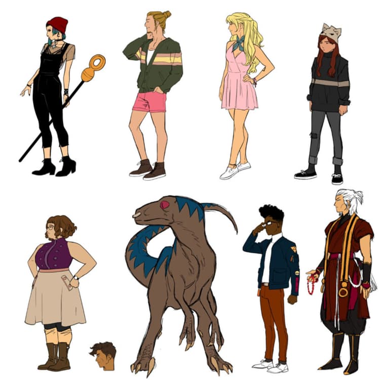 Kris Anka's sketches for Runaways