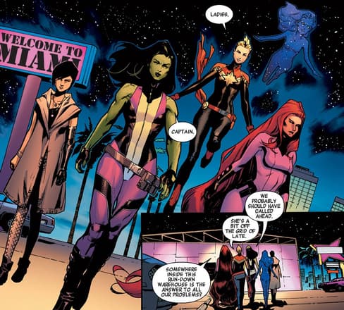 A-Force assembles in A-FORCE (2016) #2.