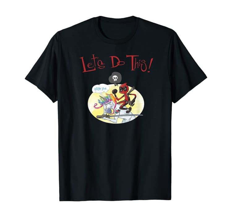 Deadpool Unicorn Let's Do This T-Shirt / Amazon