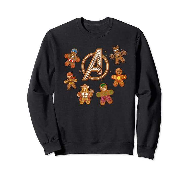 Avengers Gingerbread Cookies Holiday Sweatshirt