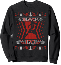 Buy it <a href=https://www.amazon.com/Marvel-Natasha-Romanoff-Holiday-Sweatshirt/dp/B08M5HL9B5>here</a>