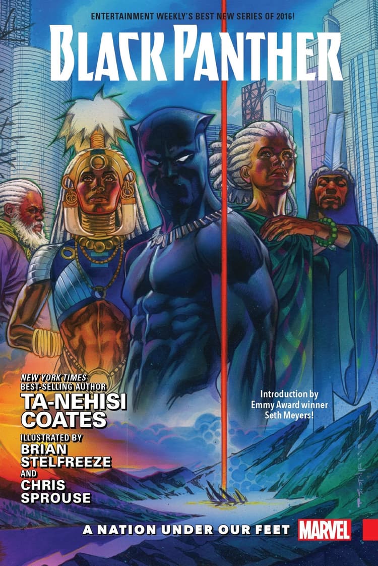 Cover to BLACK PANTHER: A NATION UNDER OUR FEET BOOK 1.