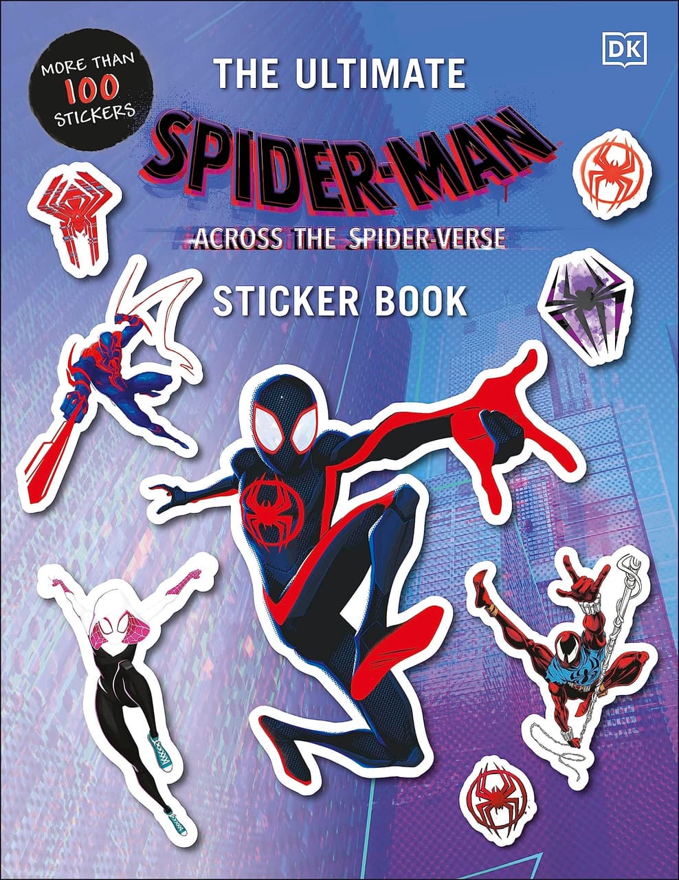 Cover to Spider-Man Across the Spider-Verse Ultimate Sticker Book.