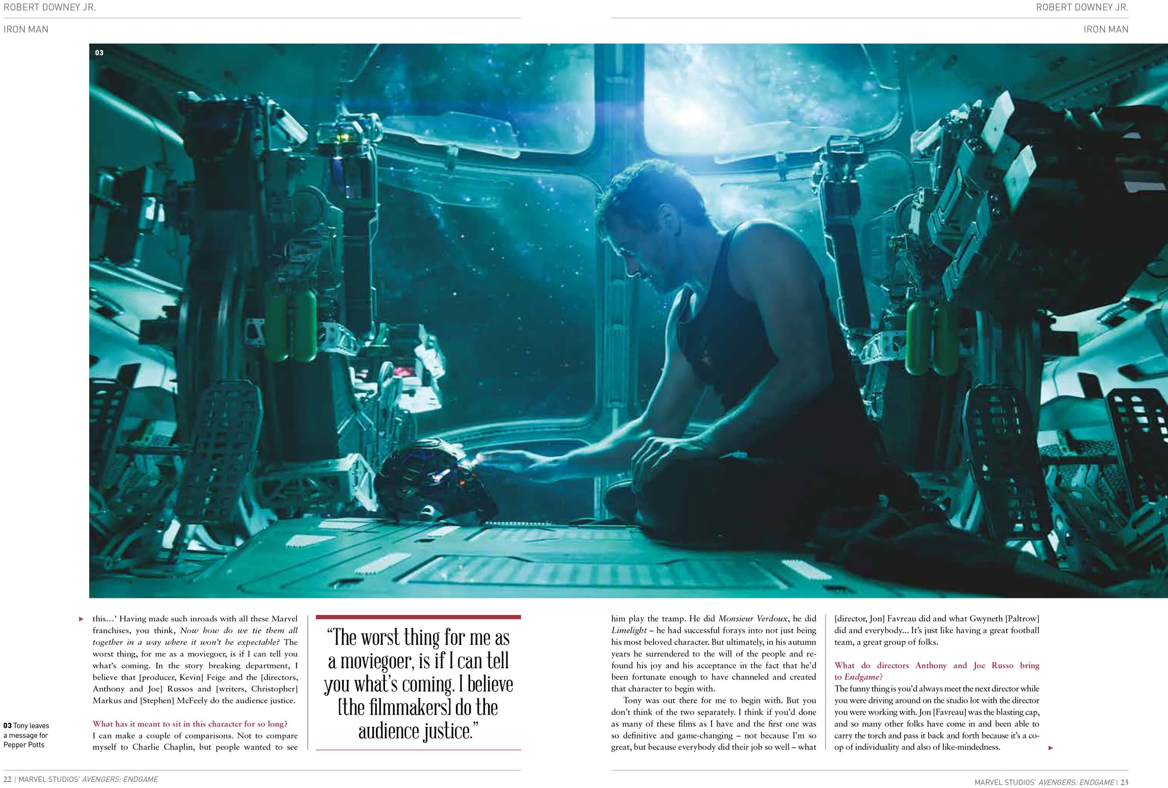 Avengers: Endgame hardcover Robert Downey Jr. preview