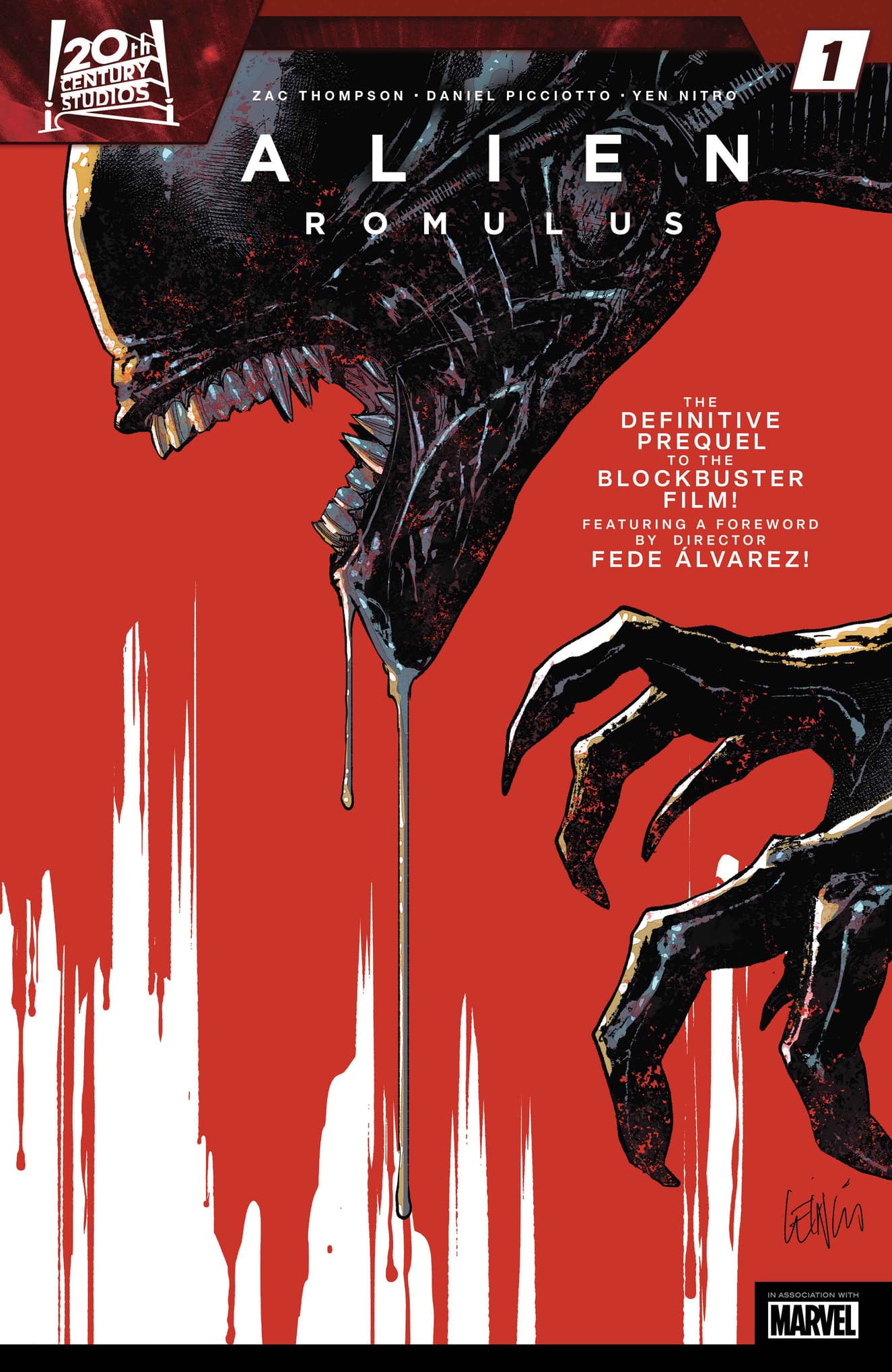 ALIEN: ROMULUS #1 cover byCover by LEINIL FRANCIS YU