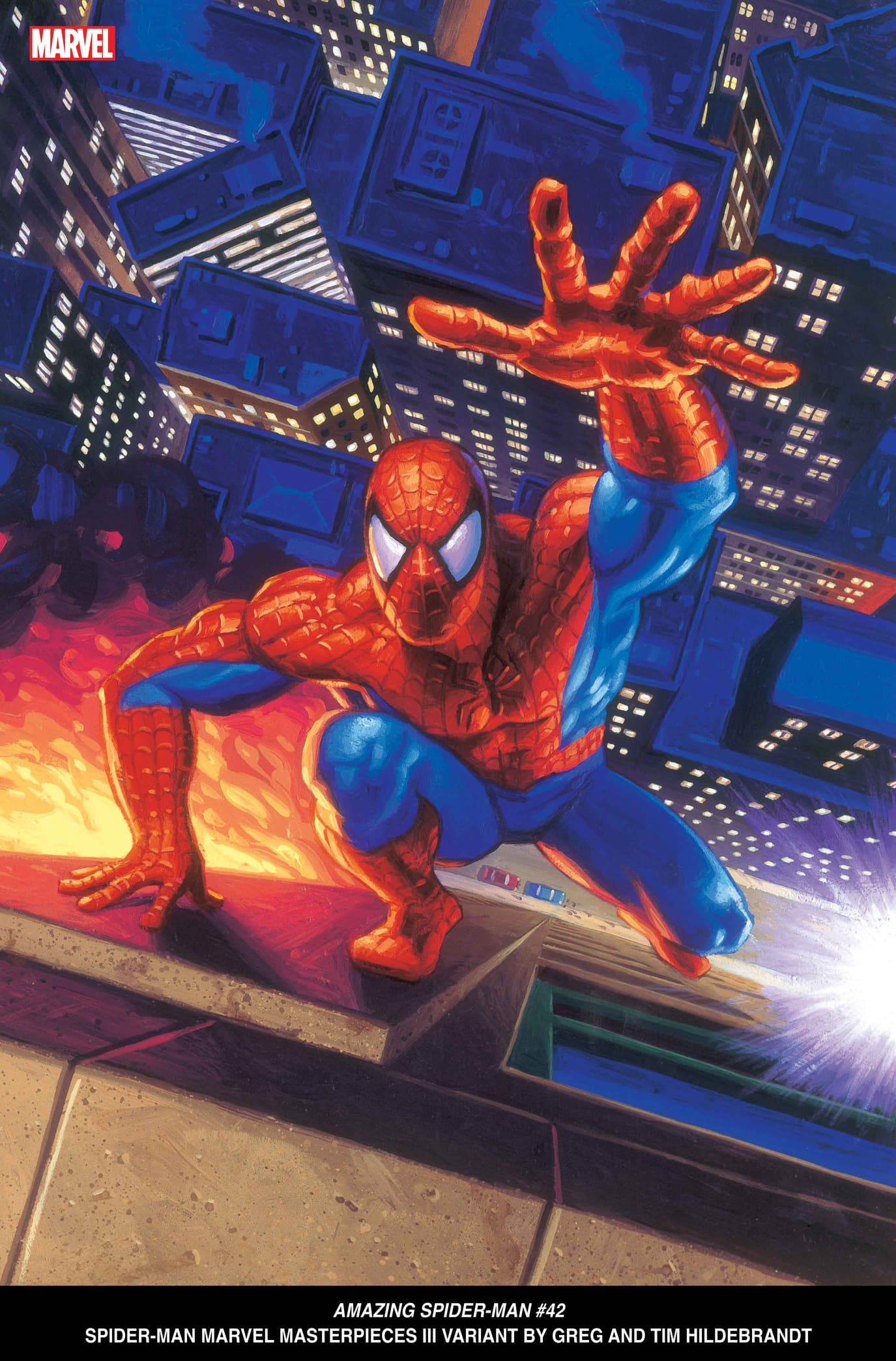 AMAZING SPIDER-MAN #42 Spider-Man Marvel Masterpieces III Variant Cover by Greg & Tim Hildebrandt