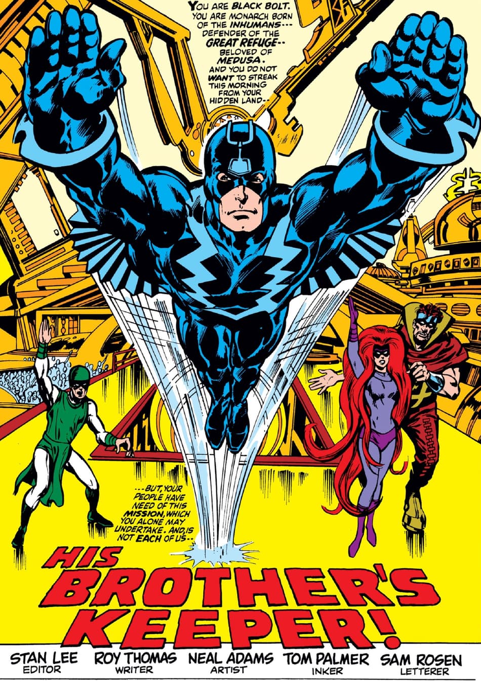 Black Bolt takes flight in AMAZING ADVENTURES (1970) #5!