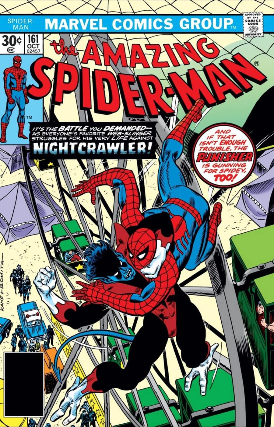 AMAZING SPIDER-MAN (1963) #161 cover by Gil Kane and John Romita Sr.