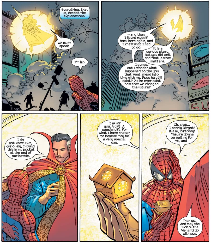 Doctor Strange seeks out Spider-Man.