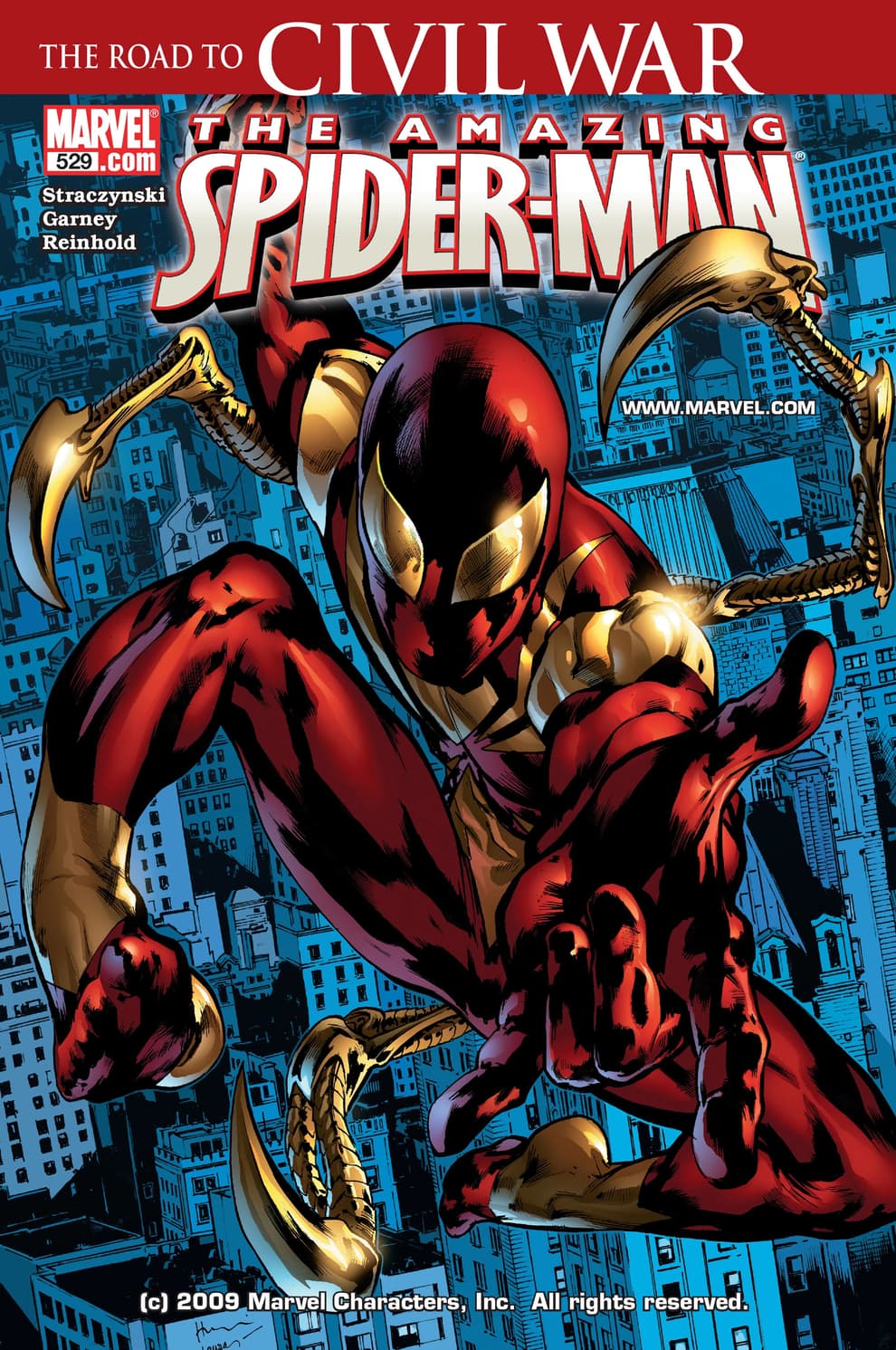 AMAZING SPIDER-MAN (1999) #529 cover by Bryan Hitch and Laura Martin