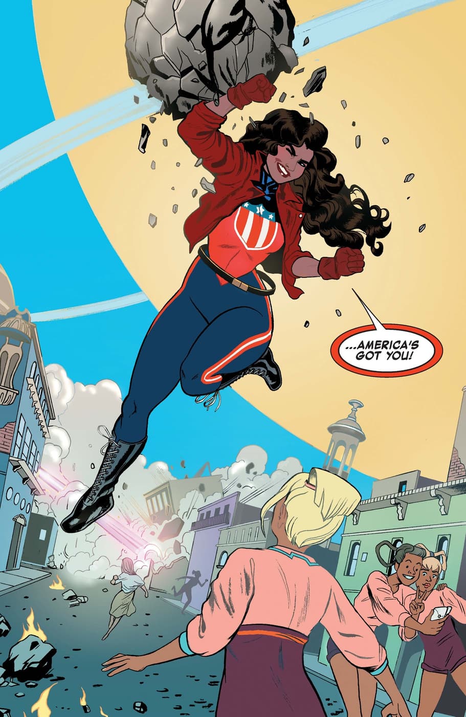 AMERICA (2017) #1 by Gabby Rivera, Joe Quinones, and José Villarrubia.