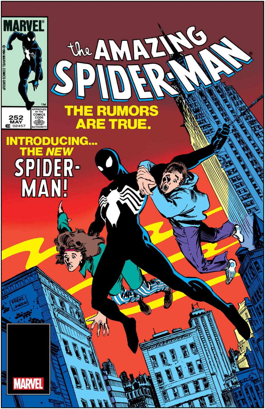 AMAZING SPIDER-MAN #252 FACSIMILE EDITION cover by Ron Frenz