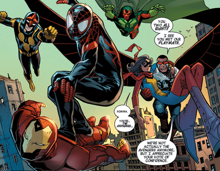 ALL-NEW, ALL-DIFFERENT AVENGERS (2015) #2 interior art by Adam Kubert