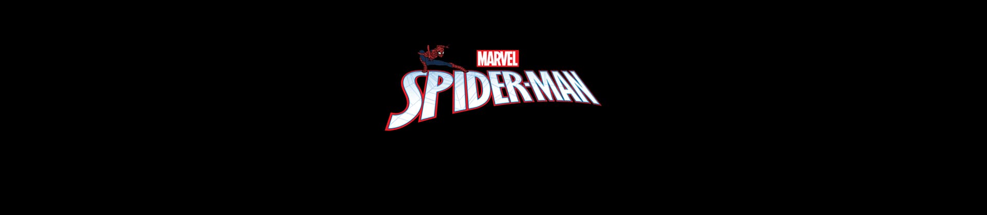 Animated Spider-Man TV Show Logo On Black