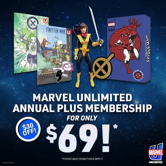 New Year’s Savings on Marvel Unlimited Annual Plus Marvel