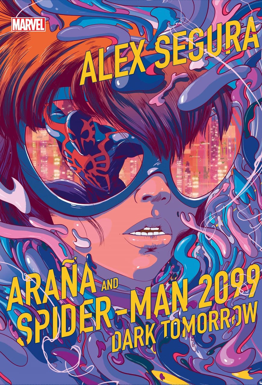 Cover to Araña and Spider-Man 2099: Dark Tomorrow.