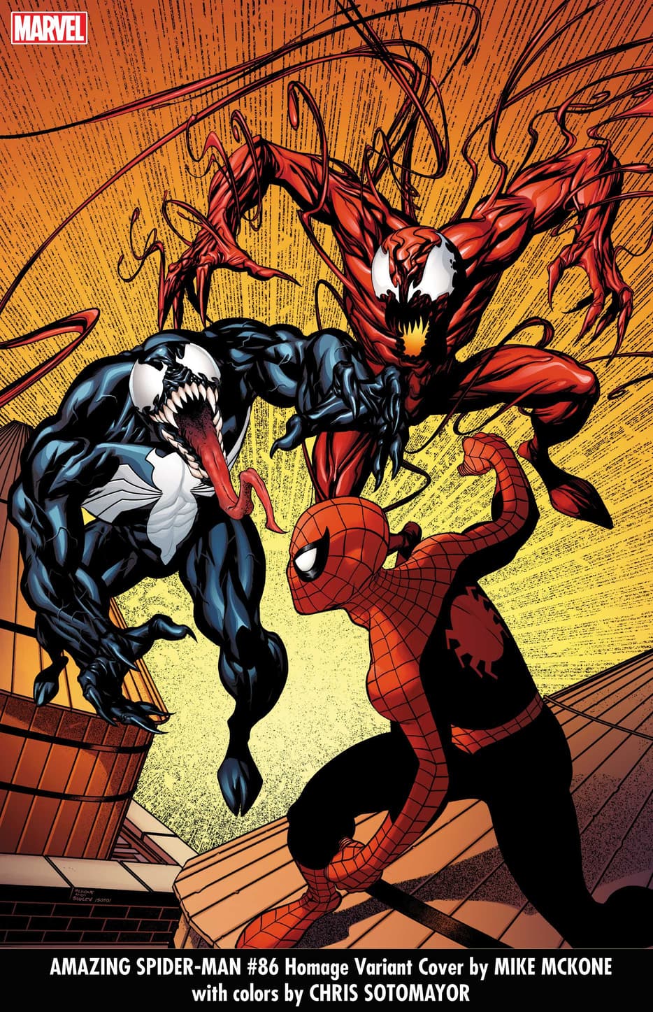 AMAZING SPIDER-MAN #86 Homage Variant Cover by MIKE MCKONE with colors by CHRIS SOTOMAYOR