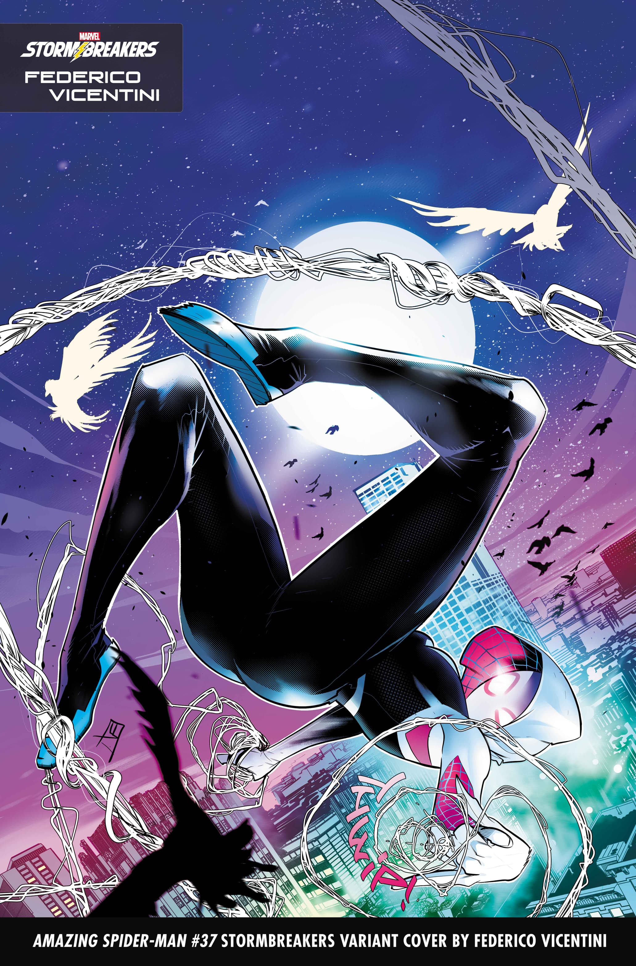 AMAZING SPIDER-MAN #37 Stormbreakers Variant Cover by Federico Vicentini