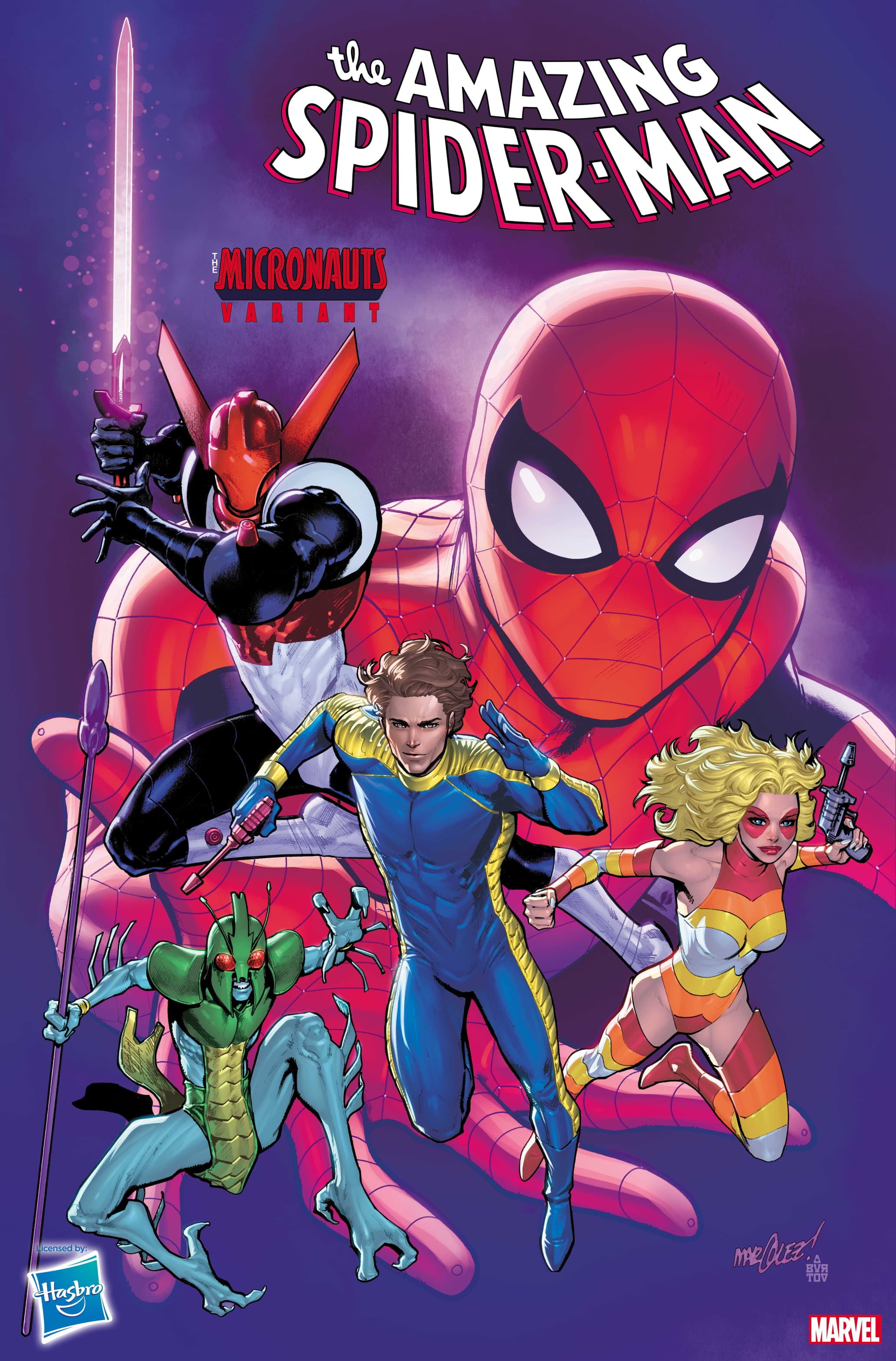 AMAZING SPIDER-MAN #48 Micronauts Variant Cover by David Marquez