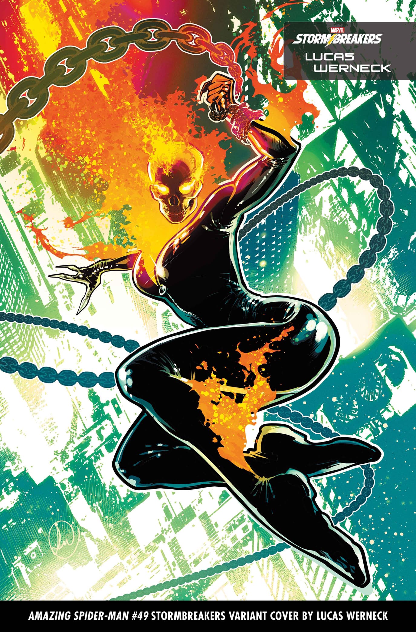 AMAZING SPIDER-MAN #49 Stormbreakers Variant Cover by Lucas Werneck
