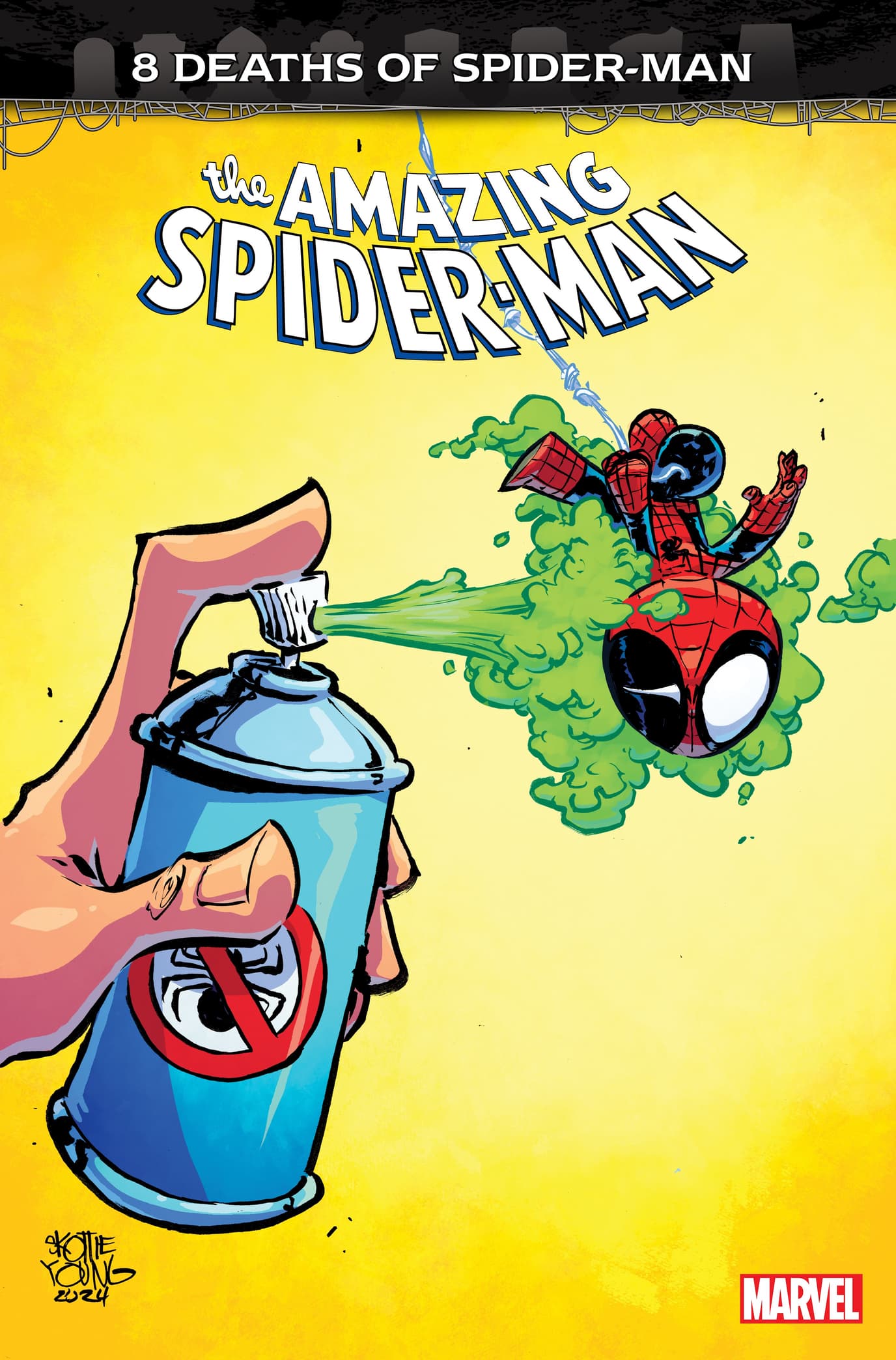 AMAZING SPIDER-MAN #62 8 DEATHS OF SPIDER-MAN Variant Cover by Skottie Young