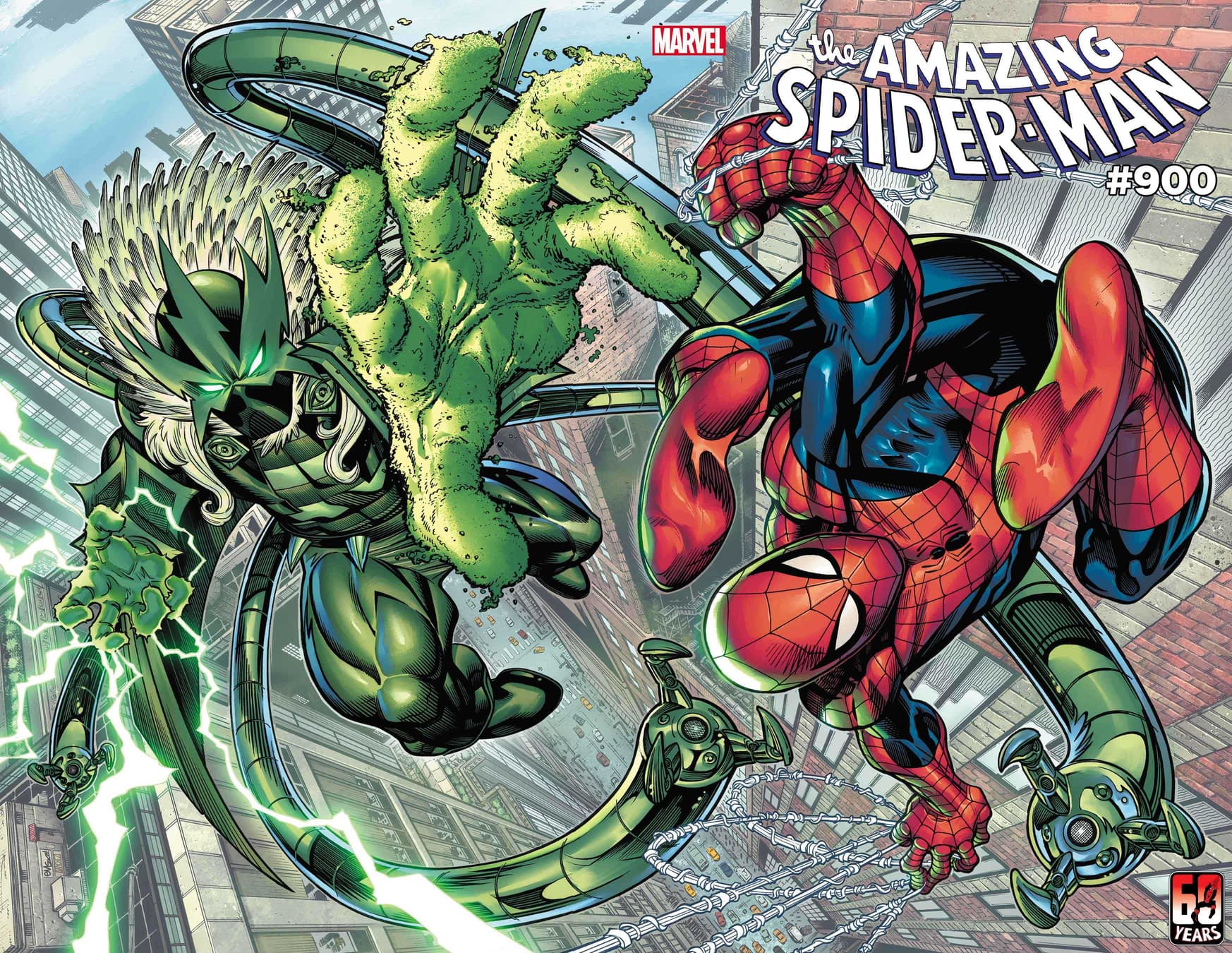 Amazing Spider-Man #6 wraparound cover by Ed McGunniess